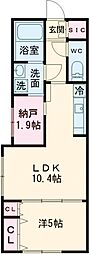 ＣＯＣＯＣＵＢＥ　ＧＲＡＮＤＥ学芸大学 3階1SLDKの間取り