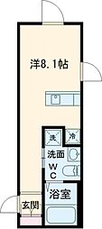 アビチェ板橋本町 3階ワンルームの間取り
