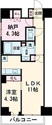 ＬｕｍｉＣｏｕｒｔ　ＭＩＴＡＫＡ 6階1SLDKの間取り