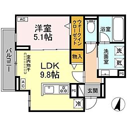 間取図画像 1LDK