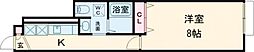PLAZA 1階1Kの間取り