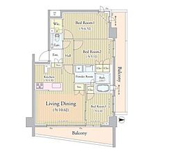 クリオ武蔵小金井フロントアベニュー 307 3階3LDKの間取り