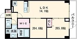 ＫＤＸレジデンス上板橋 7階2LDKの間取り
