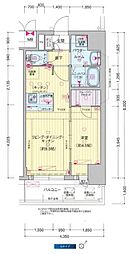 プレサンス DOMECITY コレー レ 7階1LDKの間取り