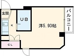 大和ハウス 4階ワンルームの間取り