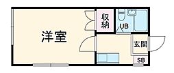 間取図画像 1K