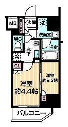 ＡＲＣＯＢＡＬＥＮＯ ＭＩＮＡＭＩＳＥＮＪＵ 4階2Kの間取り