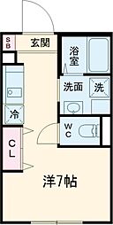 コルビジェIV 3階ワンルームの間取り