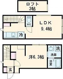Relation青砥 1階1LDKの間取り