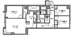 インプルーブ西早稲田 104 1階3LDKの間取り