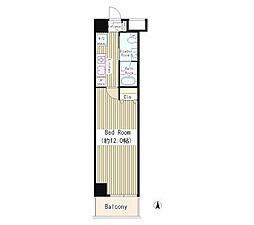 ＲＥＳＩＤＥＮＣＥ　ＳＡＴＳＵＭＡ 203 2階1Kの間取り
