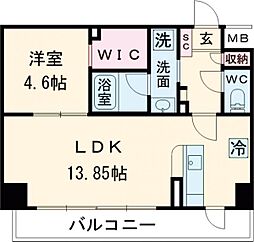 Daiwa Grace Maison Futakotamagawa 404 4階1LDKの間取り
