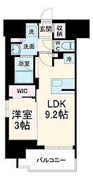 プレサンス　レイズ　千種今池 5階1LDKの間取り