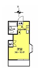 コーポＫｅｉ 1階1Kの間取り