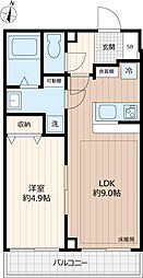 ピアコートＴＭ上石神井　弐番館 3階1LDKの間取り