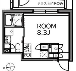 ASTILE 練馬北町 2階ワンルームの間取り