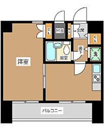 藤和シティコープ練馬 11階1DKの間取り