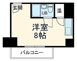 オリエント新大阪アーバンライフ 12階ワンルームの間取り