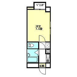 丸越ビル 1Kの間取図画像