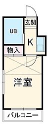 間取図画像 1K