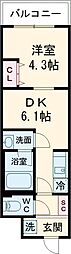 間取図画像 1DK