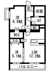 間取図画像 2LDK