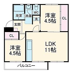 箕面粟生第二住宅第12号棟 4階