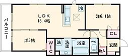 （仮称）D-ROOM京都市右京区西院小米町 305 3階2LDKの間取り