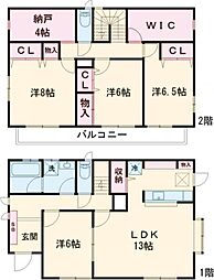 春川邸 1階4SLDKの間取り