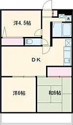 ベルメゾン欅 1階3DKの間取り