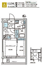 Weave Base -Oji Kamiya 王子神谷 3階1LDKの間取り