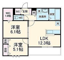 間取図画像 2LDK