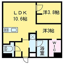 西尾久五丁目マンション 902 9階2LDKの間取り