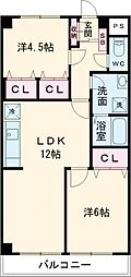 ＳＷＥＥＴ　ＨＩＬＬＳ瑞江 3階2LDKの間取り