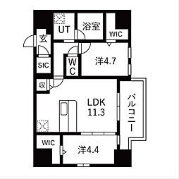 間取図画像 2LDK