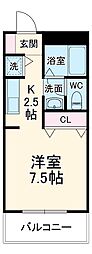 間取図画像 1K