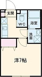 VILLA関町北 302 3階1Kの間取り