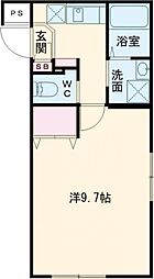 VILLA関町北 103 1階1Kの間取り
