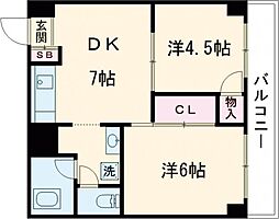 間取図画像 2DK