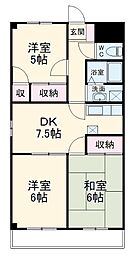 間取図画像 3DK