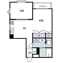 間取図画像 2DK
