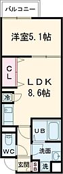 間取図画像 1LDK