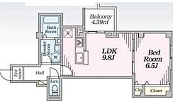 間取図画像 1LDK