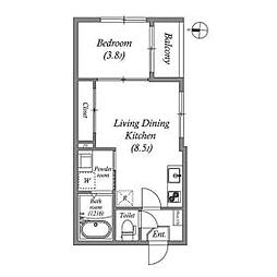 間取図画像 1LDK