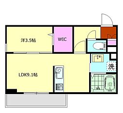 SING WITH ME 1LDKの間取図画像