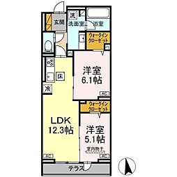 間取図画像 2LDK