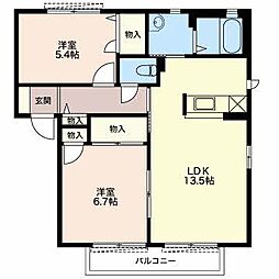 間取図画像 2LDK