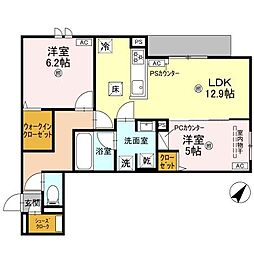 間取図画像 2LDK