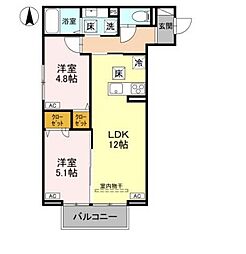 間取図画像 2LDK