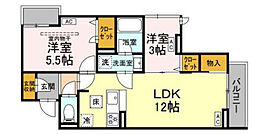 間取図画像 2LDK